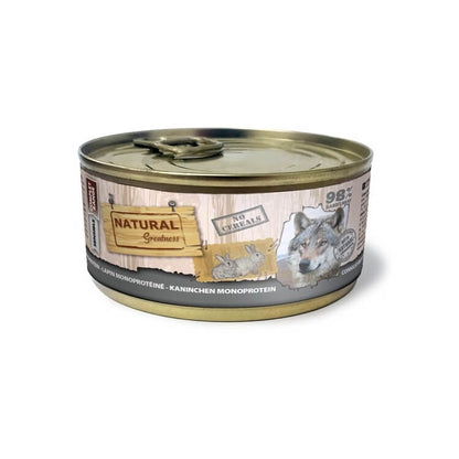 Comida húmeda Natural Greatness conejo monoproteico para perros adultos hipoalergénica sin cereales en Canarias