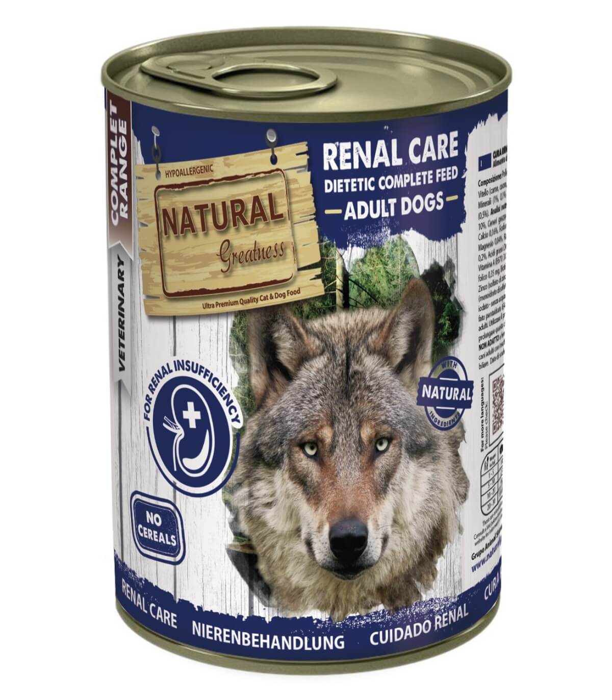 NATURAL GREATNESS Renal | comida húmeda para perros.  Gabo y Gordo Pet Shop, tienda online en las Islas Canarias, España, tienda online para mascotas, perros, gatos, conejos, tortugas, animales, accesorios para mascotas en general. 