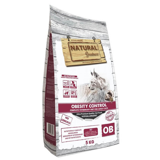 Natural Greatness Obesity Control – Pienso natural sin cereales para gatos con sobrepeso
