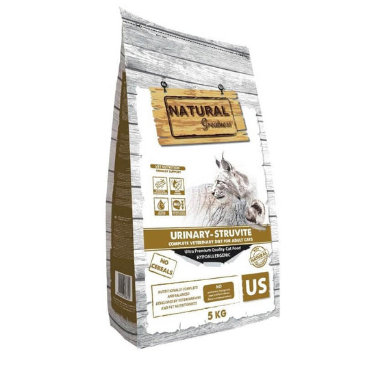 Pienso Natural Greatness Urinary-Struvite sin cereales para gatos con problemas urinarios