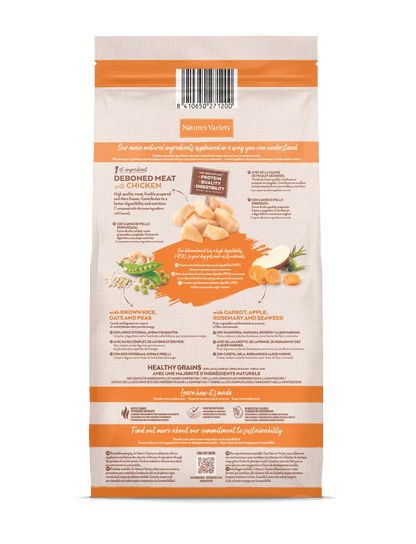 Saco de pienso NATURE'S VARIETY Mini Adult Healthy Grain con Pollo para perros pequeños – Gabo y Gordo E Shop
