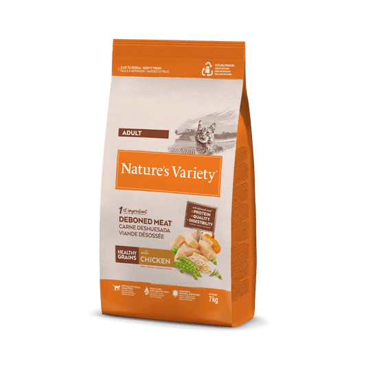 Pienso NATURE'S VARIETY Original sabor Pollo para gato adulto – Gabo y Gordo E Shop