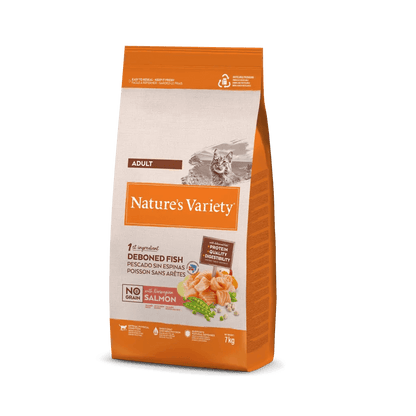 Pienso para gatos NATURE'S VARIETY Selected Salmón Noruego sin cereales - Gabo y Gordo E Shop
