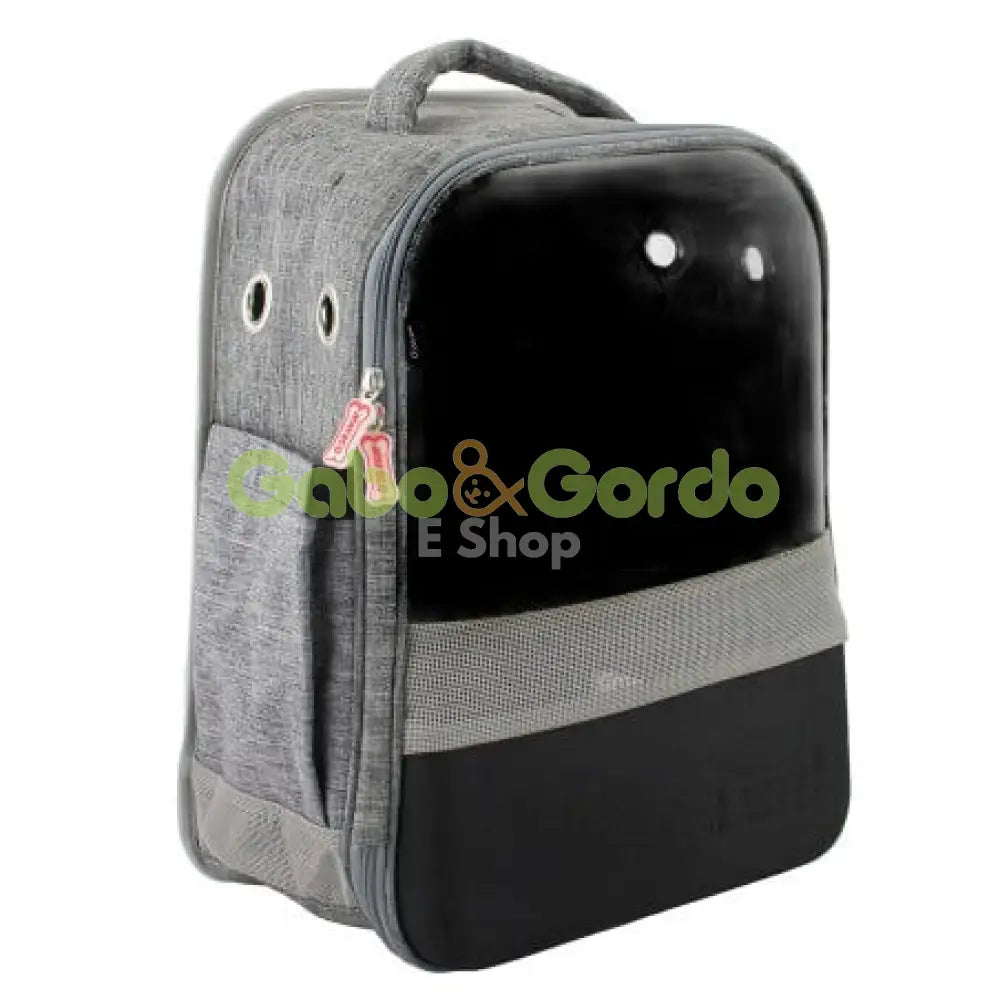 Nayeco mochila con ventana de color gris para su mascota 30x23x43cm TRANSPORTINES / 30 x 23 x 43 cm Productos para