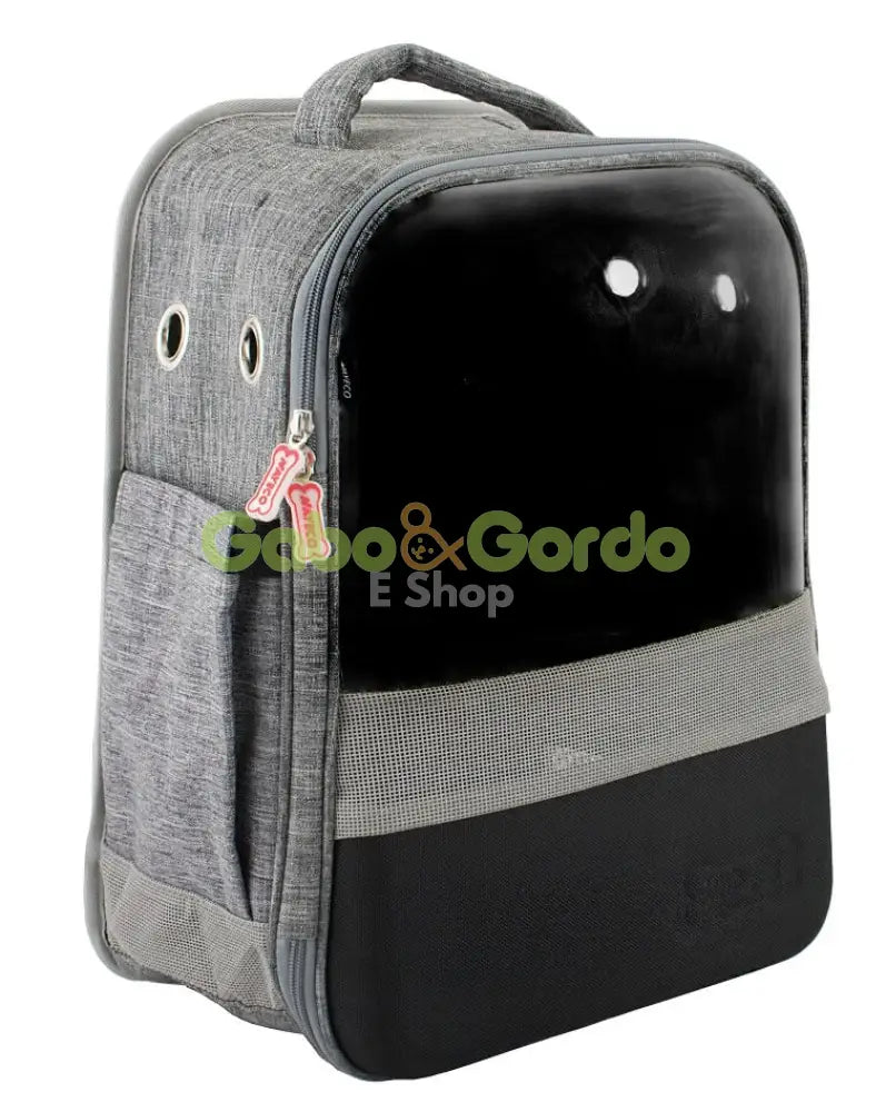 Nayeco mochila con ventana de color gris para su mascota 30x23x43cm TRANSPORTINES / 30 x 23 x 43 cm Productos para