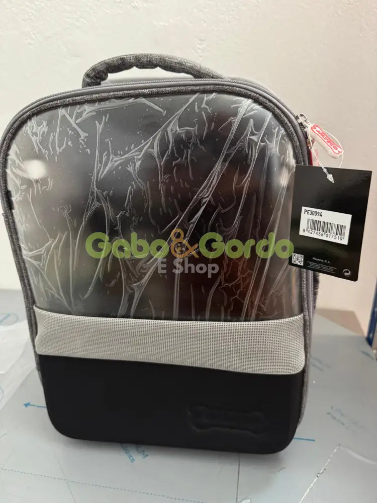 Nayeco mochila con ventana de color gris para su mascota 30x23x43cm TRANSPORTINES / 30 x 23 x 43 cm Productos para