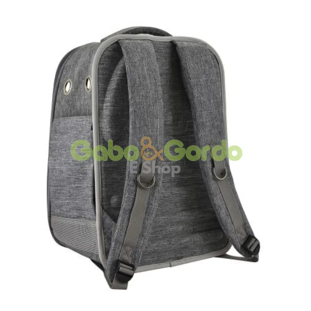 Nayeco mochila con ventana de color gris para su mascota 30x23x43cm TRANSPORTINES / 30 x 23 x 43 cm Productos para