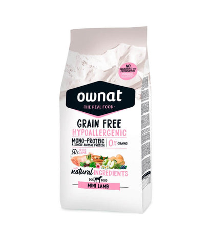 OWNAT Grain Free Hypoallergenic Mini Lamb | pienso HIPOALERGÉNICO con cordero para perros pequeños sin cereales.   Gabo y Gordo E Shop, la mejor tienda online en las Islas Canarias, España, tienda online para mascotas, perros, gatos, conejos, tortugas, animales, accesorios para mascotas en general. 
Gabo y Gordo E Shop in Canary Islands, the best store for pets, dogs, cats, rabbits, turtles, animals, pet accessories.