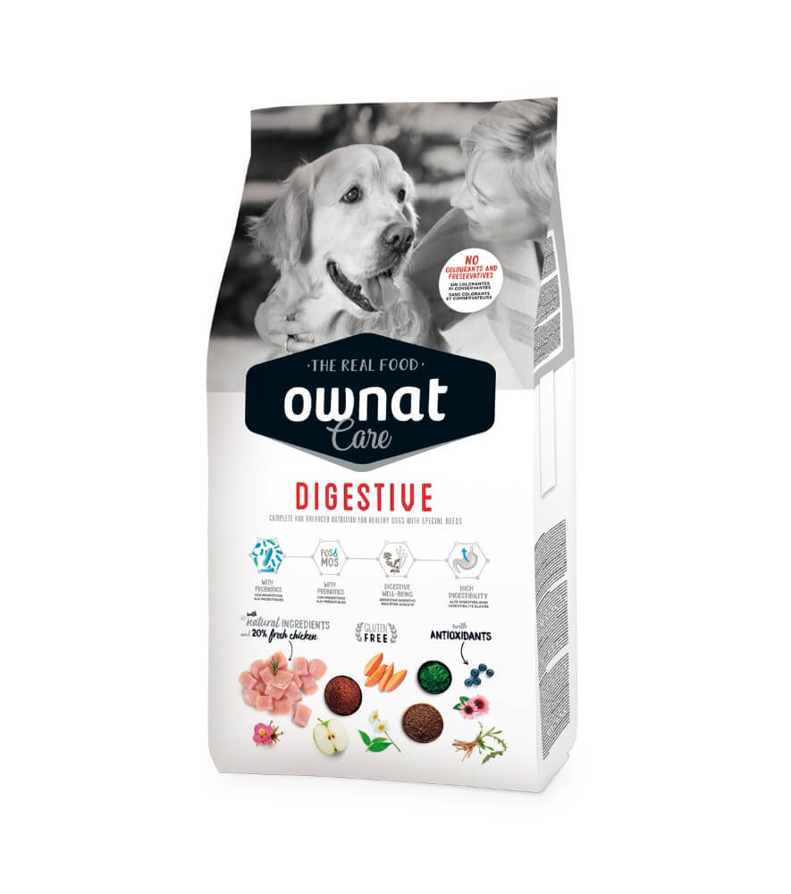 OWNAT CARE DIGESTIVE - Para perros con digestión sensible. Gabo&Gordo Pet Shop en Las Palmas de Gran Canaria tienda para mascotas, perros, gatos, conejos, tortugas, animales