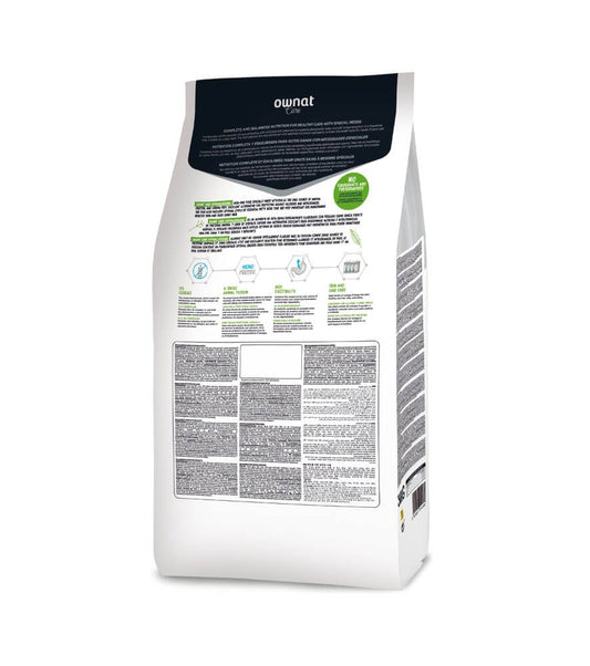OWNAT Care Hypoallergenic pienso natural sin cereales para gatos con alergias