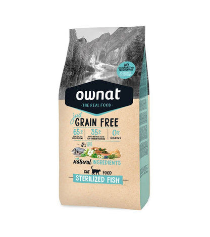 OWNAT Just Grain Free Sterilized Fish para gatos esterilizados