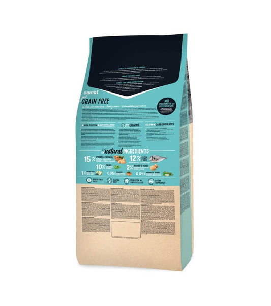 OWNAT Just Grain Free Sterilized Fish para gatos esterilizados