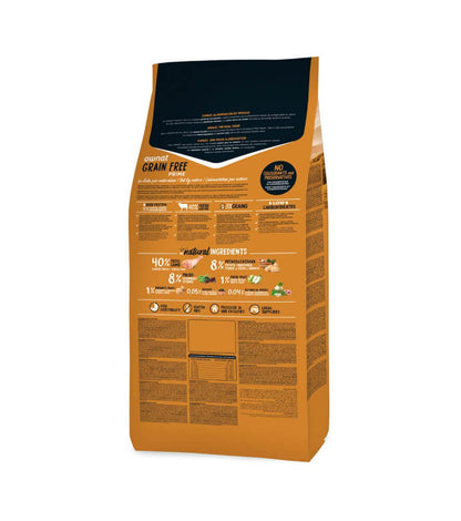 OWNAT Prime Grain Free Adult Lamb pienso sin cereales con cordero fresco para perros adultos con sensibilidad digestiva o alergias alimentarias.