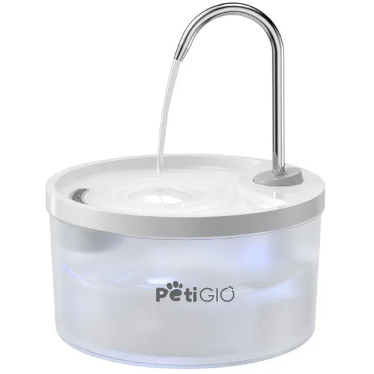 Fuente automática Peti-to-Eat PETI-152 de 3,2 litros para gatos y perros con depósito transparente, filtro y flujo continuo de agua