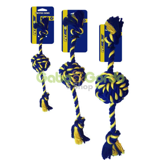 PetSport Bola Trenzada de Algodón trenzado resistente para perros