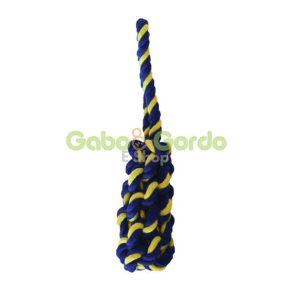 Juguete Petsport Twisted Chews Mini Rope Bumper de 20 cm para perros