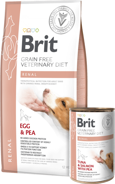 Alimento seco BRIT Vet Renal para perros adultos con insuficiencia renal