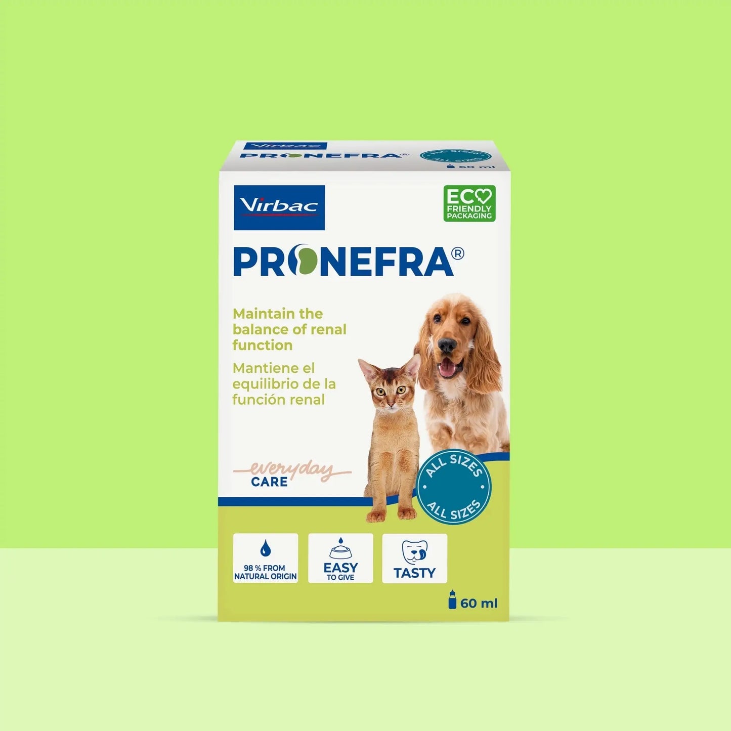 Pronefra suspensión oral para ayudar a mantener la función renal en perros y gatos adultos