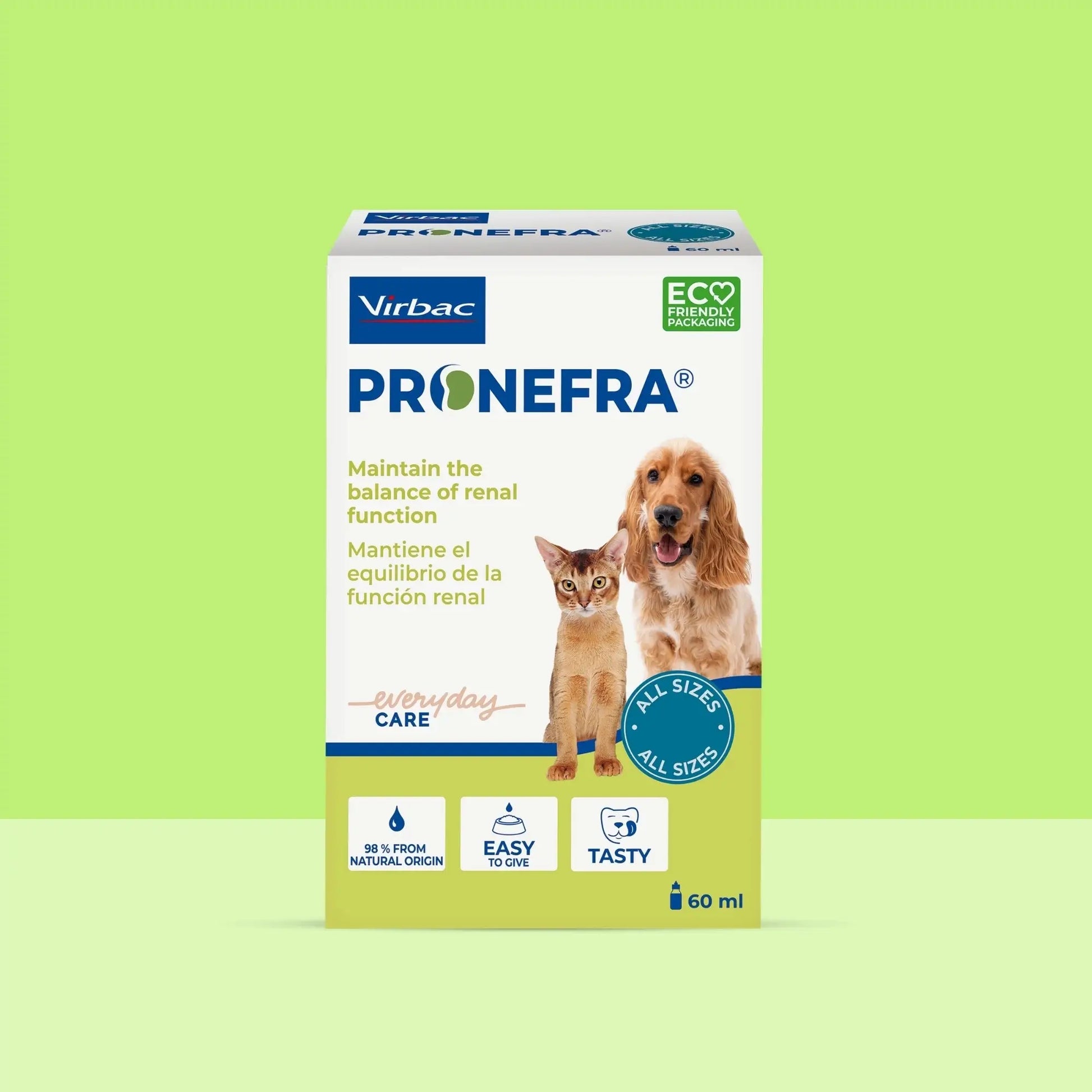 Pronefra suspensión oral para ayudar a mantener la función renal en perros y gatos adultos