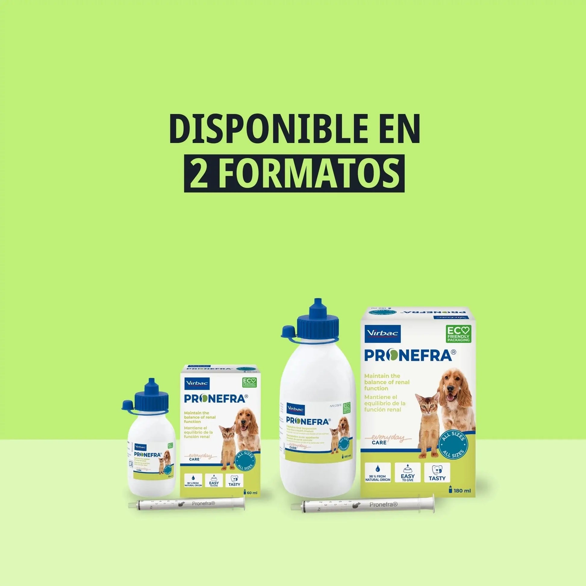 Pronefra suspensión oral para ayudar a mantener la función renal en perros y gatos adultos