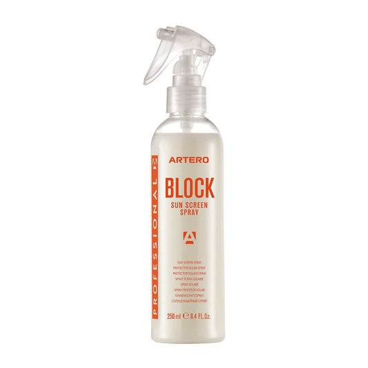 Perro protegido del sol con Artero Block Spray en verano