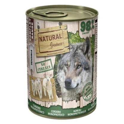 NATURAL GREATNESS Cordero Monoproteico | comida húmeda para perros.  Gabo y Gordo E Shop, la mejor tienda online en las Islas Canarias, España, tienda online para mascotas, perros, gatos, conejos, tortugas, animales, accesorios para mascotas en general. 
Gabo y Gordo E Shop in Canary Islands, the best store for pets, dogs, cats, rabbits, turtles, animals, pet accessories.