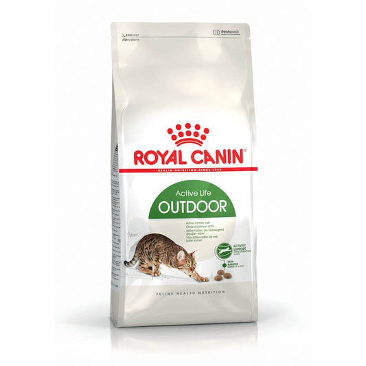 Pienso ROYAL CANIN Active Life Outdoor para gatos activos con acceso exterior.