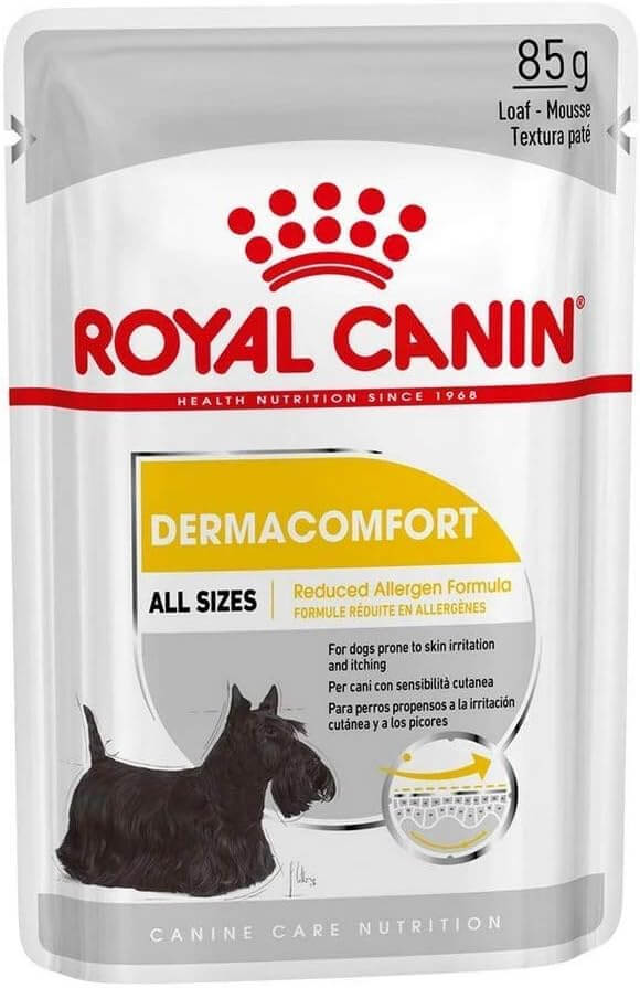 Royal Canin Dermacomfort paté 12x85g para perros piel sensible Gabo y Gordo E Shop Gran Canaria