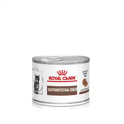Royal Canin Gastrointestinal Kitten Paté 195 g para gatitos con sensibilidad digestiva, diarrea o recuperación nutricional. Alimento veterinario húmedo de alta digestibilidad para el crecimiento saludable de los gatitos.