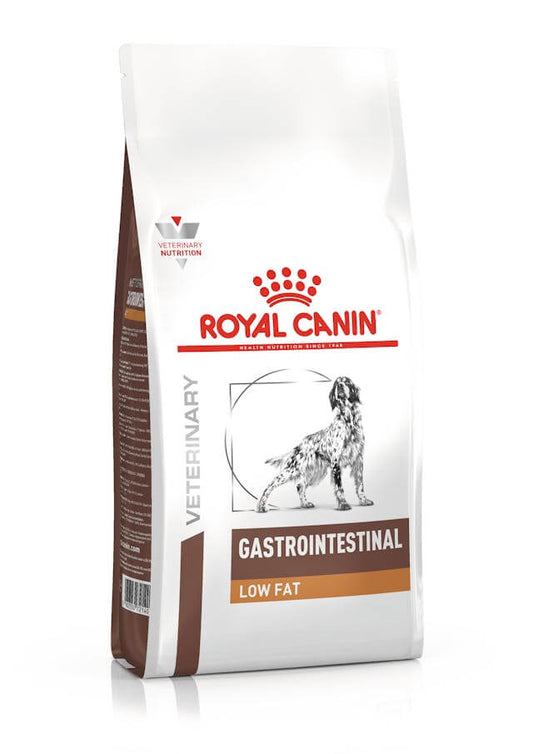 Pienso Royal Canin Gastrointestinal Low Fat para perros con digestión sensible – Gabo y Gordo E Shop