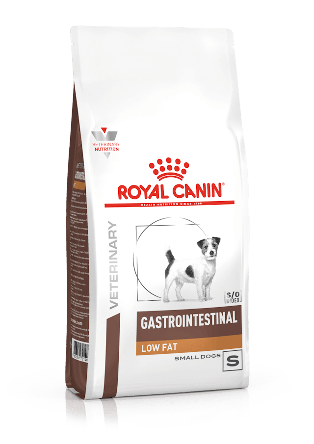 Pienso ROYAL CANIN Gastrointestinal Low Fat Small Dog para perros pequeños con digestión sensible en Canarias