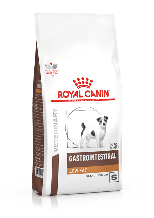 Pienso ROYAL CANIN Gastrointestinal Low Fat Small Dog para perros pequeños con digestión sensible en Canarias