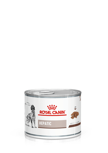 Pack de 12 latas ROYAL CANIN Hepatic paté para perros con problemas hepáticos