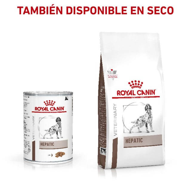 Pack de 12 latas ROYAL CANIN Hepatic paté para perros con problemas hepáticos