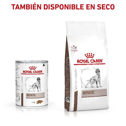 Pack de 12 latas ROYAL CANIN Hepatic paté para perros con problemas hepáticos