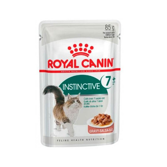ROYAL CANIN Instinctive +7 Gravy comida húmeda en salsa para gatos adultos 12 x 85 g