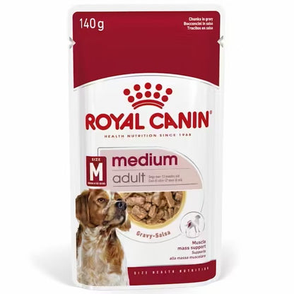 Pack Royal Canin Medium Adult 10x140g para perros medianos adultos