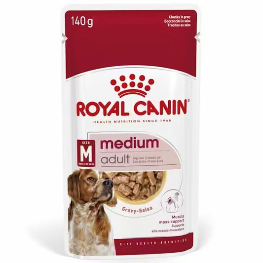 Pack Royal Canin Medium Adult 10x140g para perros medianos adultos