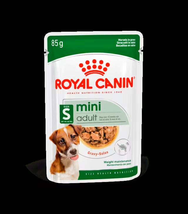 Pack Royal Canin Mini Adult Pouch 12x85g para perros pequeños adultos