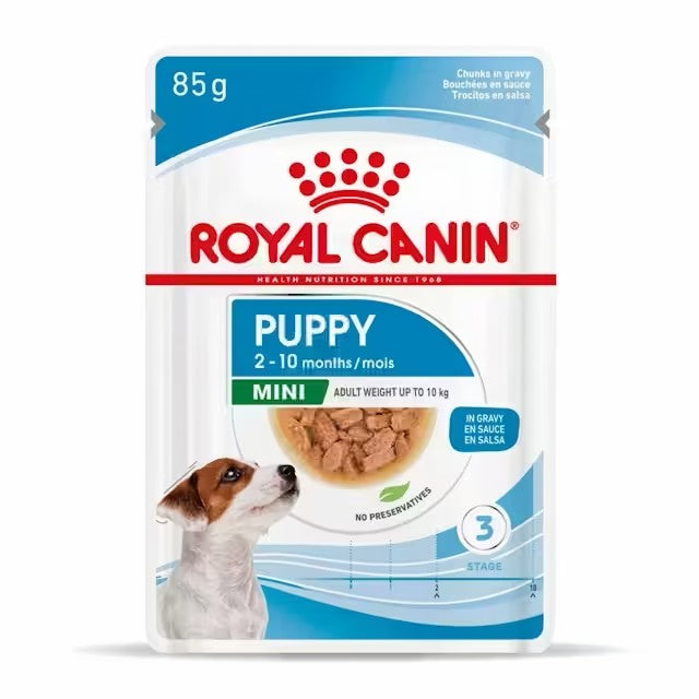 Royal Canin Mini Puppy pouch 12x85g comida húmeda cachorro raza pequeña Gabo y Gordo E Shop Gran Canaria