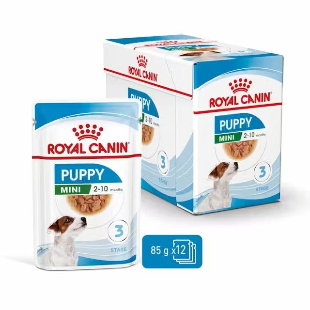 Royal Canin Mini Puppy pouch 12x85g comida húmeda cachorro raza pequeña Gabo y Gordo E Shop Gran Canaria