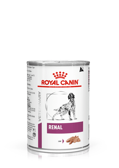 Pack 12 latas Royal Canin Renal paté 200 g — alimento dietético bajo en fósforo para perros con necesidad renal