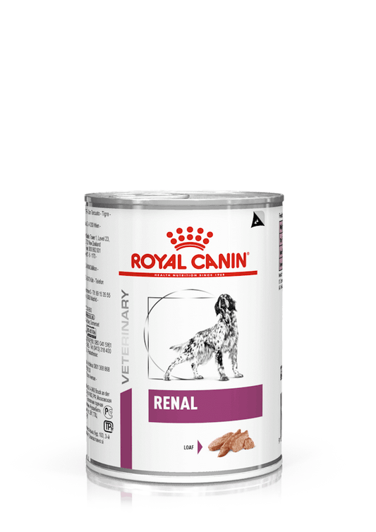 Pack 12 latas Royal Canin Renal paté 200 g — alimento dietético bajo en fósforo para perros con necesidad renal