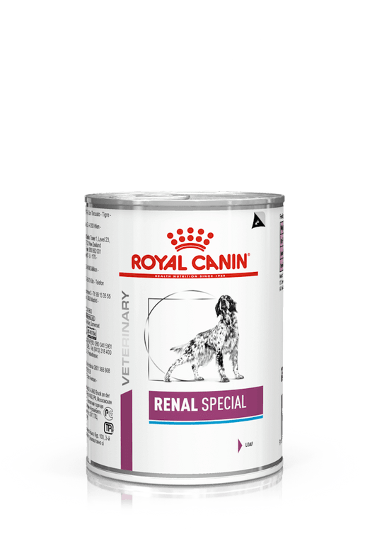 Pack de 12 latas ROYAL CANIN Renal Special Paté para perros con enfermedad renal