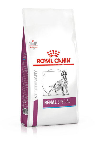 Saco de pienso ROYAL CANIN Renal Special para perros adultos con insuficiencia renal.
