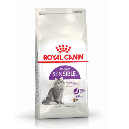 Pienso ROYAL CANIN Sensible 33 para gatos adultos con digestión sensible.
