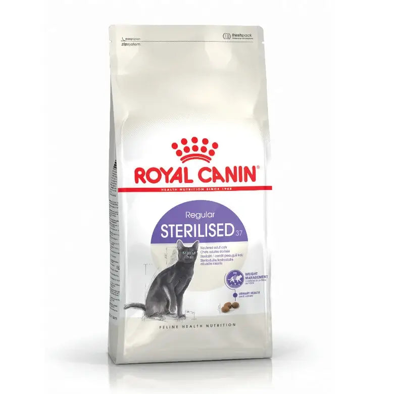 ROYAL CANIN Regular Sterilized 37 / Pienso Para Gatos. Gabo y Gordo E Shop, la mejor tienda online en las Islas Canarias, España, tienda online para mascotas, perros, gatos, conejos, tortugas, animales, accesorios para mascotas en general. 
Gabo y Gordo E Shop in Canary Islands, the best store for pets, dogs, cats, rabbits, turtles, animals, pet accessories.