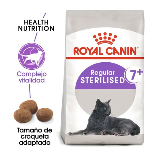 ROYAL CANIN Regular Sterilized +7 / Pienso Para Gatos Gabo y Gordo E Shop, la mejor tienda online en las Islas Canarias, España, tienda online para mascotas, perros, gatos, conejos, tortugas, animales, accesorios para mascotas en general. 
Gabo y Gordo E Shop in Canary Islands, the best store for pets, dogs, cats, rabbits, turtles, animals, pet accessories.