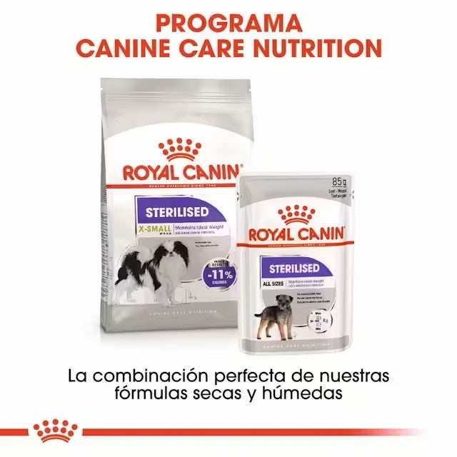 ROYAL CANIN Sterilised Care para perros esterilizados, alimento bajo en calorías con efecto saciante.