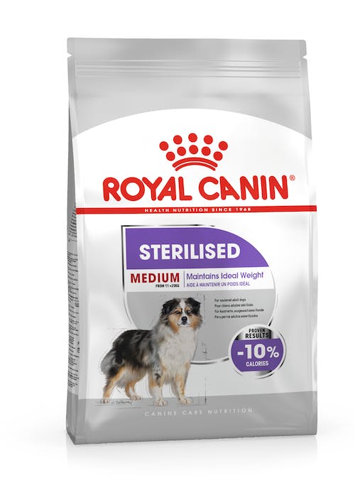 ROYAL CANIN Sterilised Care para perros esterilizados, alimento bajo en calorías con efecto saciante.